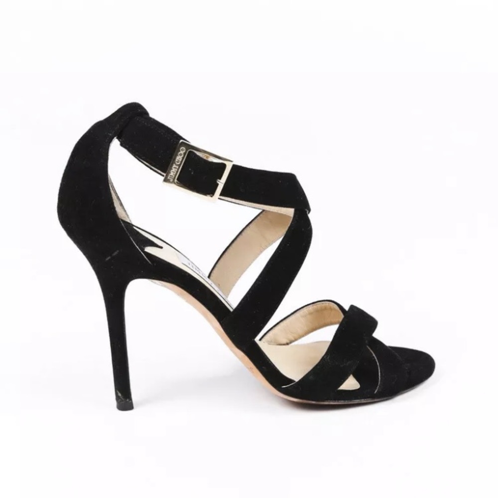 Jimmy Choo NWOB Black suede heels SZ 5